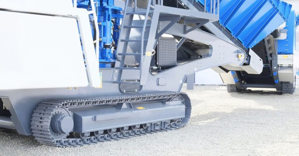 Image of Mobile Jaw Crushers for Demolition Debris Recycling.